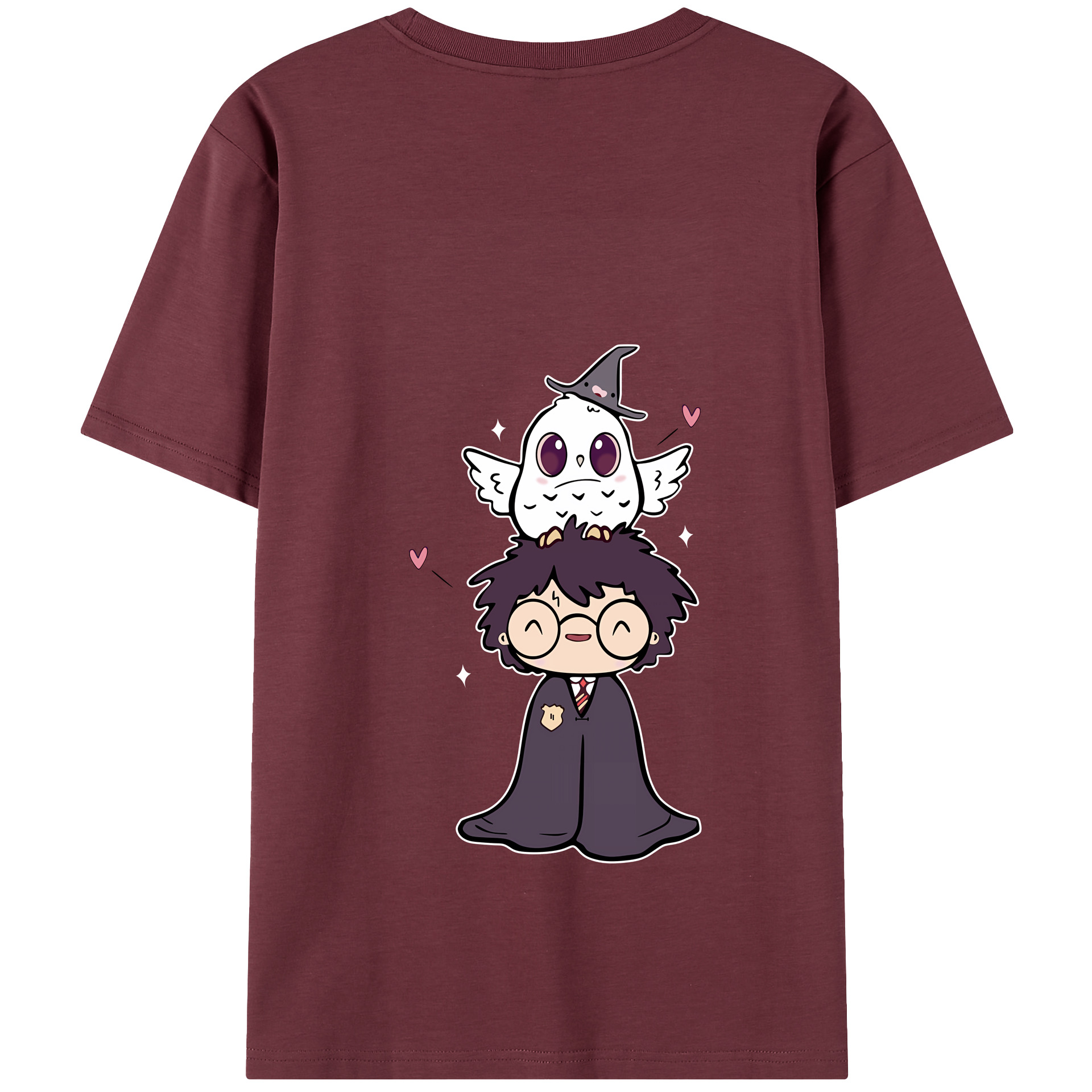 （画像用） Harry Potter ハリー・ポッターシリーズ 綿100％半袖Tシャツ（背面プリント）